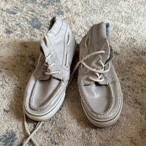 Sperry Gray Canvas Sneakers